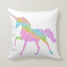 Coussin de Parties scintillant Unicorn