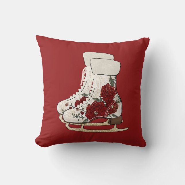 Coussin de patinage sur glace Cabine rouge de Buff (Recto)