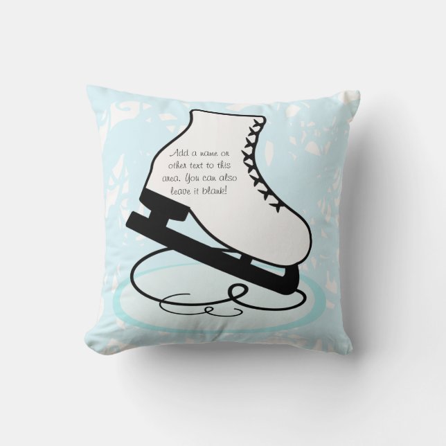 Coussin de patineur artistique de fille de cheveux (Recto)