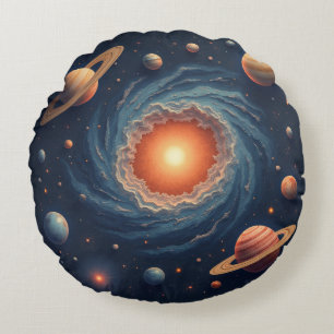 Coussin de peinture cosmique
