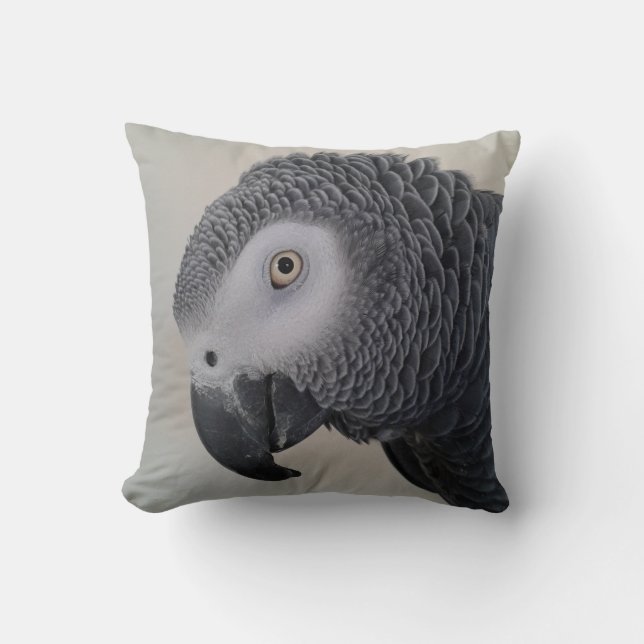 Coussin de perroquet de gris africain (Recto)