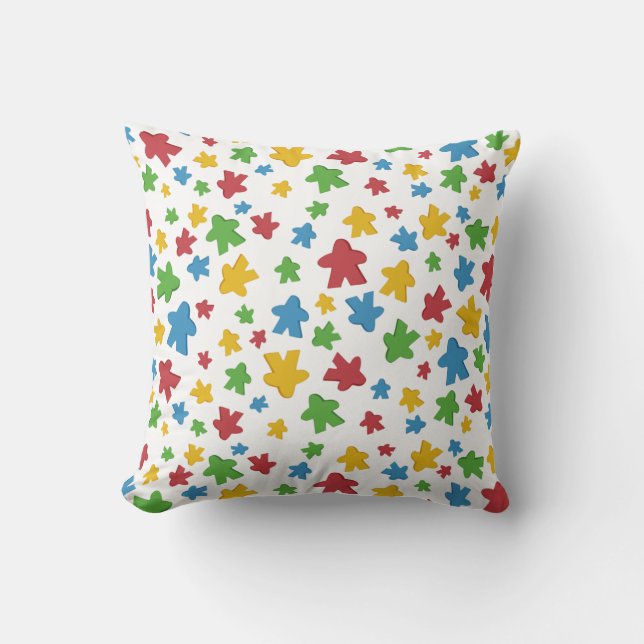 coussin de personnage de jeu blanc (Recto)
