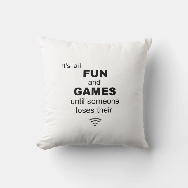 Coussin de perte d'Internet de WiFi - blanc (Recto)