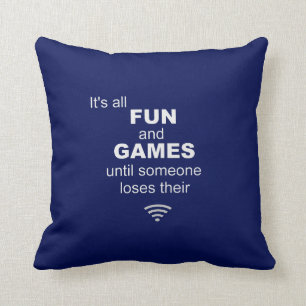 Coussin de perte d'Internet de WiFi - bleu