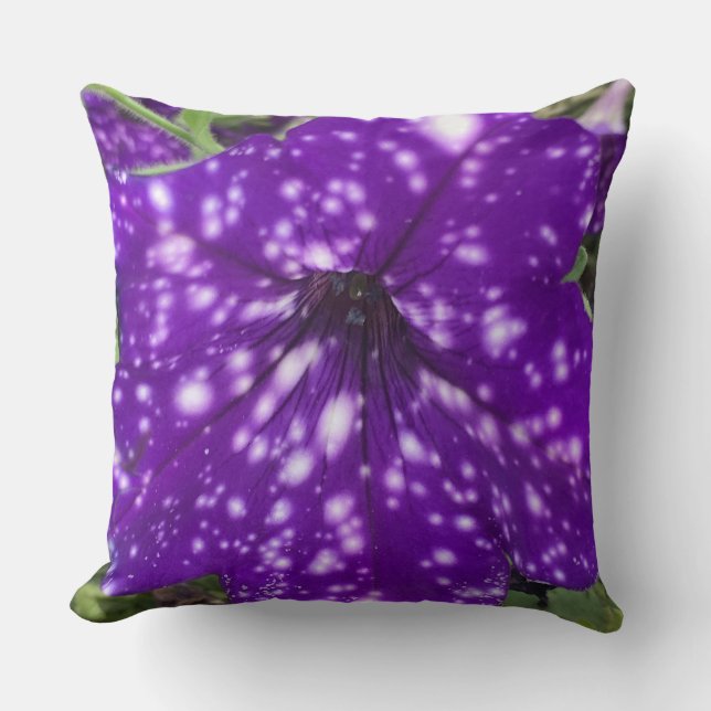 Coussin de pétunia de ciel nocturne (Recto)