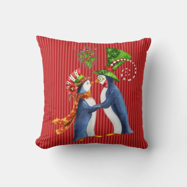 Coussin de pingouin de Noël (Recto)