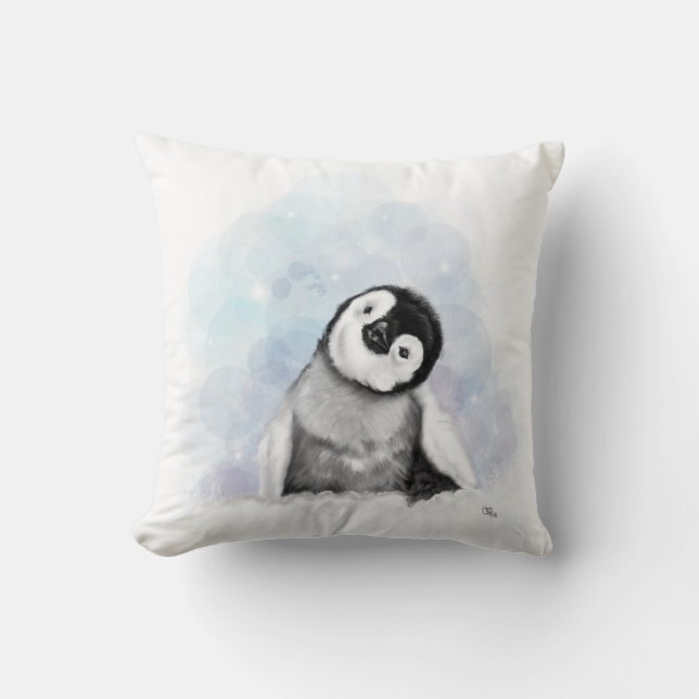 Coussin de pingouins de bébé (Recto)