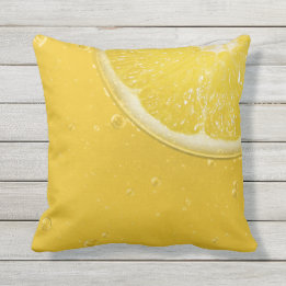 Coussin de piscine extérieur jaune citron