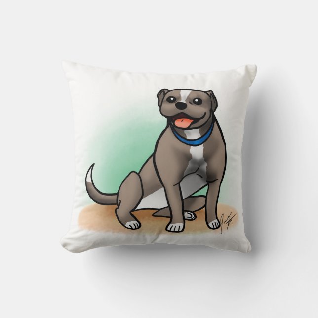 Coussin de Pitbull (Recto)