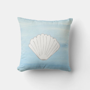 Coussin de plage Blue and White Clam