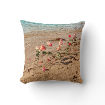 Coussin de plage rose