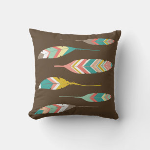 Coussin de plein air aux couleurs tribales