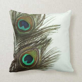 Coussin de plume de paon