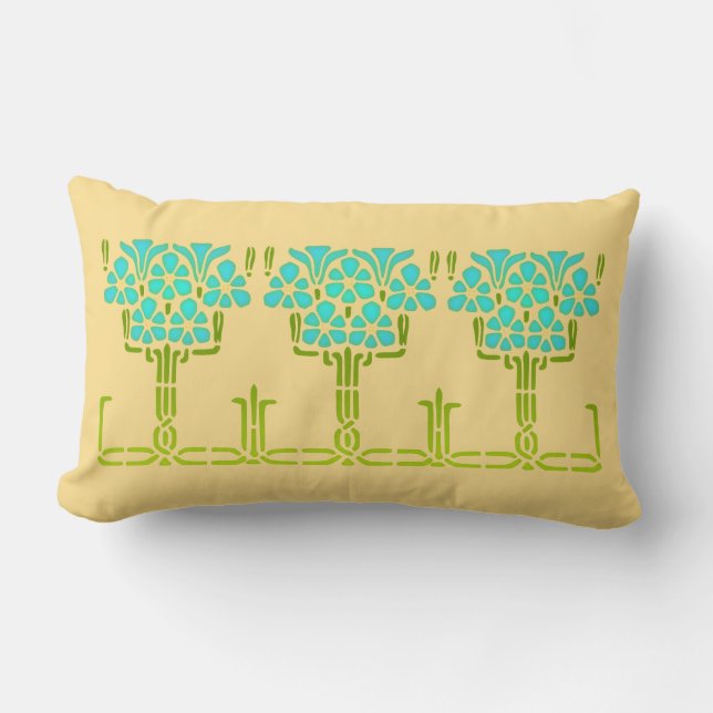 Coussin de pochoir de gloire de matin (Recto)