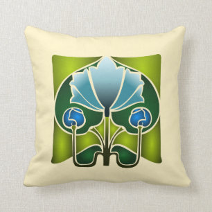 Coussin de pochoir de nénuphar