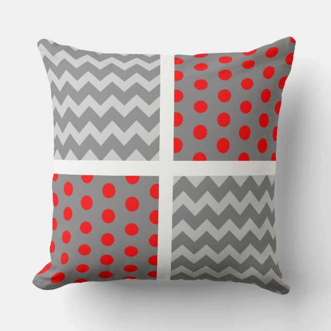 Coussin de point de perroquet gris d'Afrique Chevr (Recto)