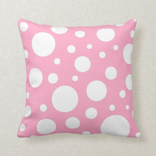 Coussin de points roses