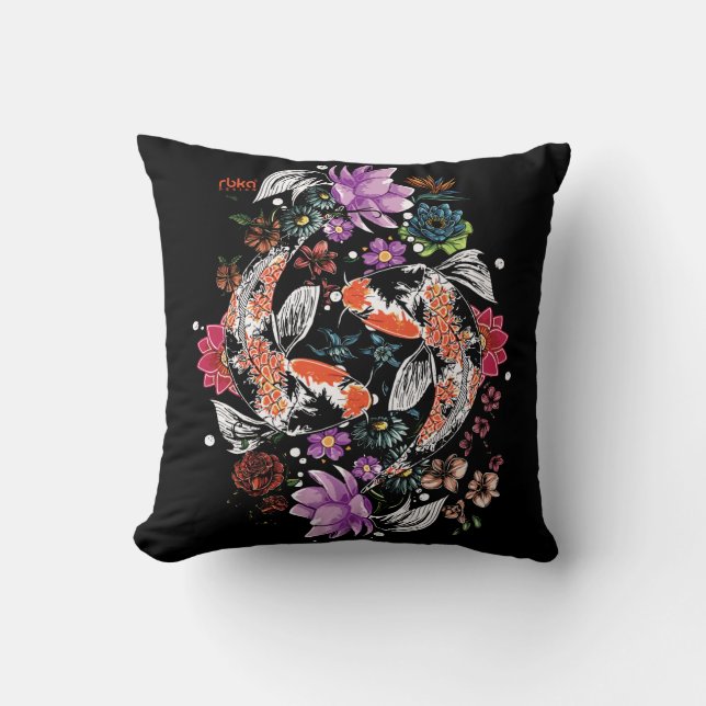 Coussin de poissons de Koi (Recto)