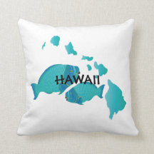 Coussin de poissons de perroquet d'Hawaï