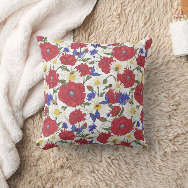 Coussin de Populaire Fleur de prairie (Couverture)