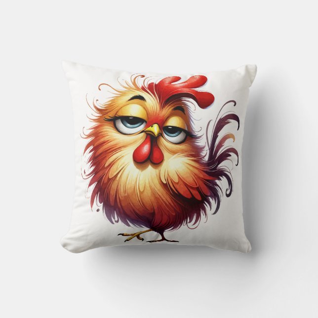 Coussin de poulet bouffant - Décor Whimsical (Recto)