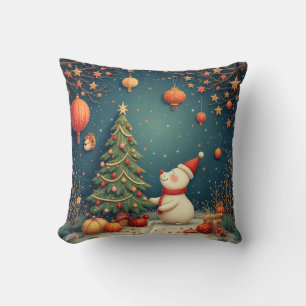 Coussin de poupée bonhomme de Noël