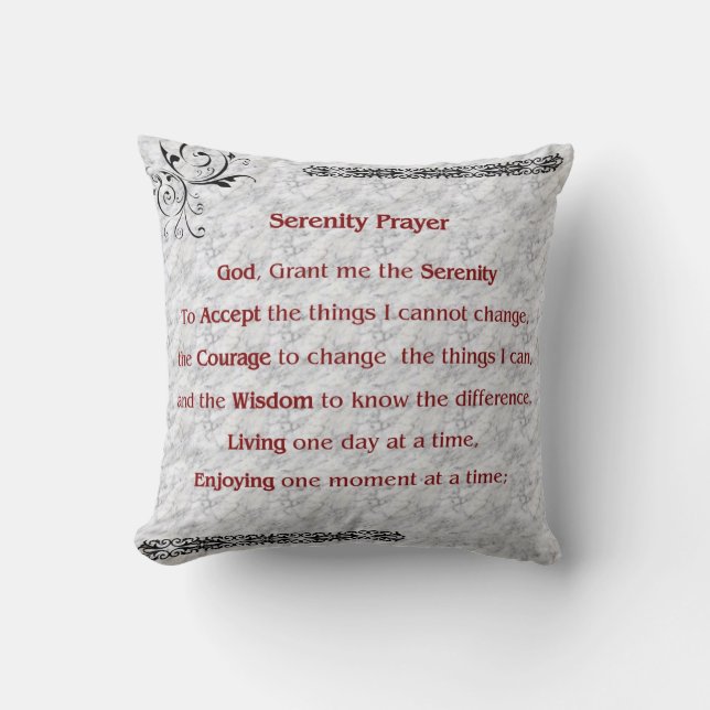 Coussin de prière de sérénité (Recto)