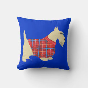Coussin de pull-over écossais