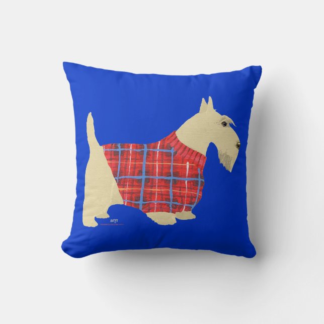 Coussin de pull-over écossais (Recto)