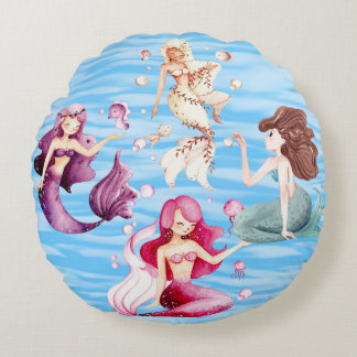 coussin de quatre sirènes