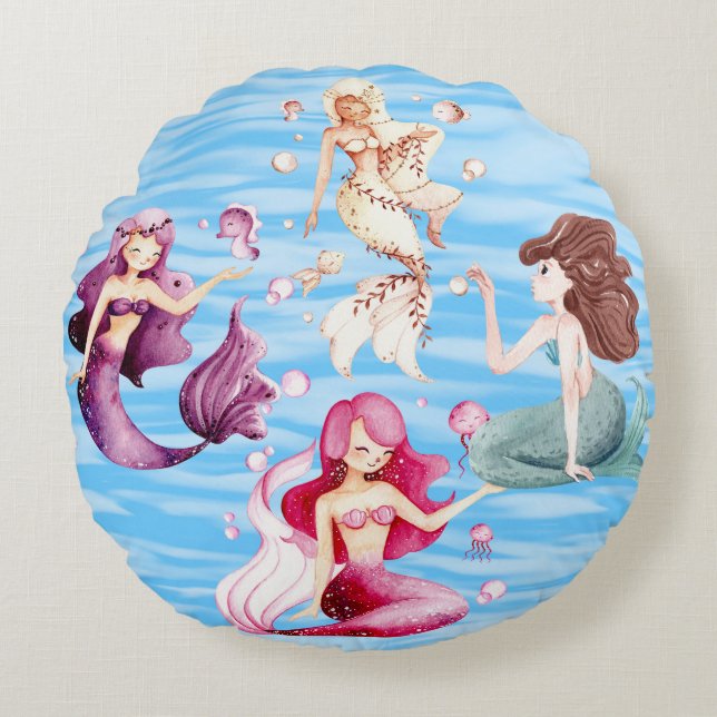 coussin de quatre sirènes (Devant)