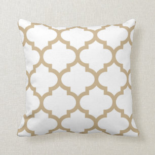 Coussin de Quatrefoil - brun de sable