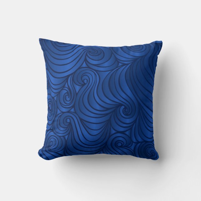 Coussin de remous de bleu royal (Recto)