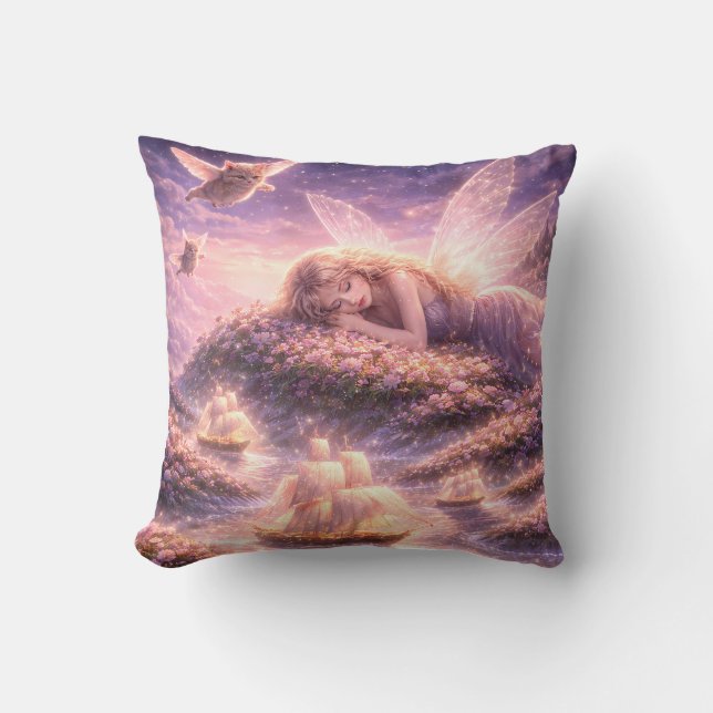 Coussin de rêve de chaton de fée mignon (Recto)