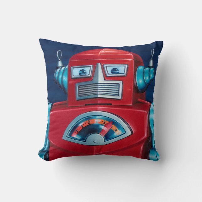 Coussin de robot "sur garde" (Recto)