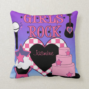 Coussin de roche de filles
