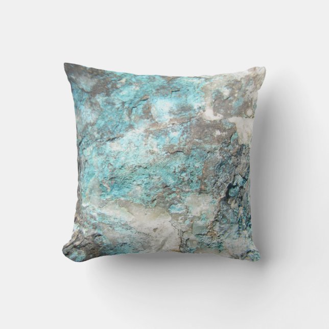 Coussin de Rock Turquoise (Recto)