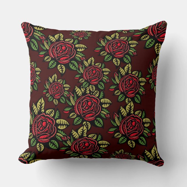 coussin de rose rouge (Recto)