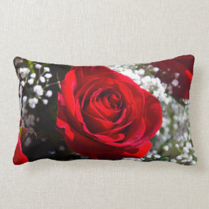 Coussin de rose rouge