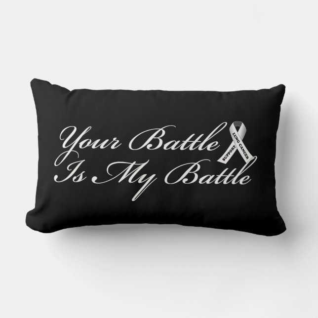 Coussin de ruban de cancer de poumon pour la (Recto)