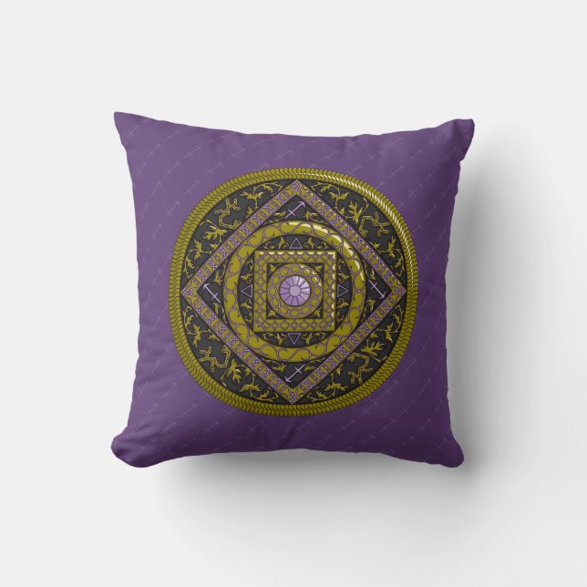 Coussin de Sagittarius Mandala (Recto)