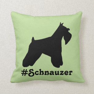 Coussin de Schnauzer de Hashtag