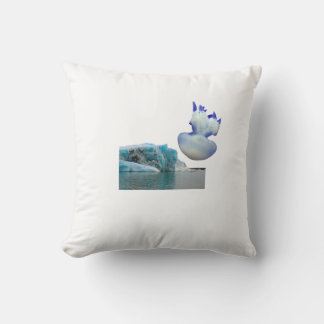 Coussin de Sérénité Arctique – Iceberg et Méduse