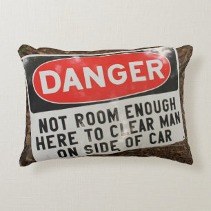 COUSSIN DE SIGNE DE DANGER DE CHEMIN DE FER -