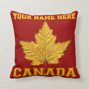 Coussin de souvenir d'équipe du Canada d'or de