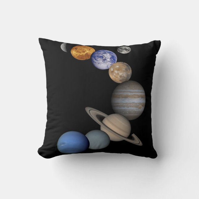 Coussin de système solaire pour votre sofa ou lit (Recto)