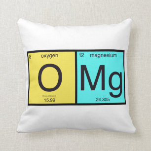 Coussin de Tableau périodique d'OMG