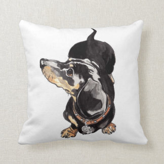 coussin de teckel par Annabel Tarrant