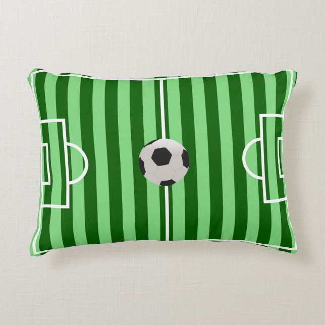 Coussin de terrain de football - Cadeaux uniques d (Devant)