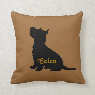 Coussin de Terrier de cairn de tartan